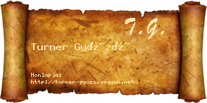 Turner Győző névjegykártya