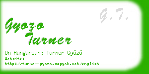 gyozo turner business card